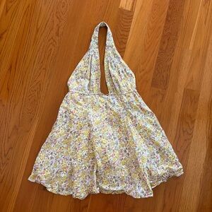 LA Hearts Halter Mini Dress Floral